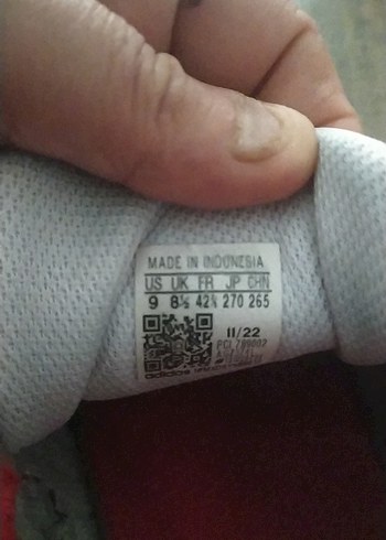 42,5 Beden Kırmızı Adidas unisex Spor Ayakkabı