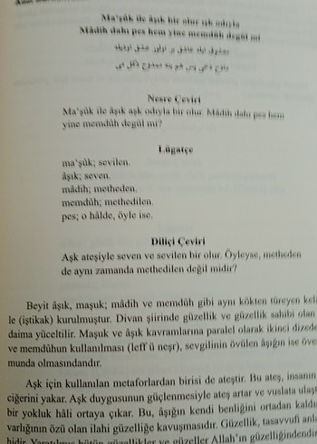 Beden camel Renk Beyitler Arasında Açıklamalı Divan Şiiri Antolojisi