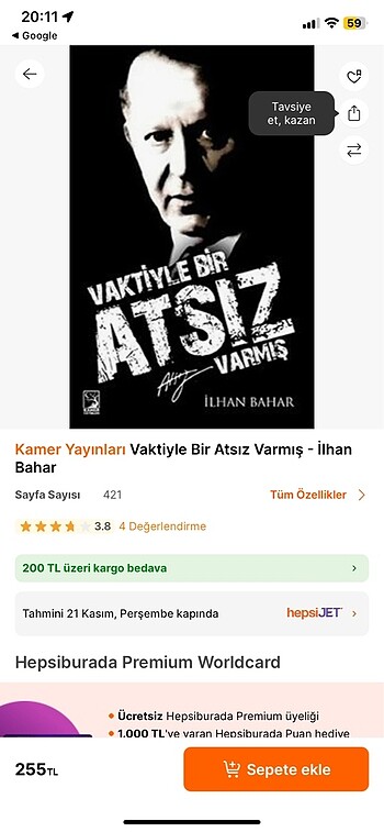  Vaktiyle bir atsız varmış