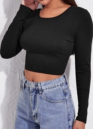 l Beden Sheinside crop ipli bluz