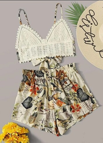 Sheinside şortlu takım 