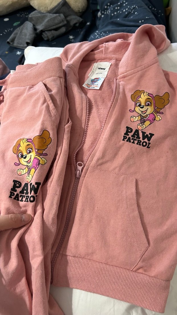 Kızlar İçin Pembe Paw Patrol Fermuarlı Eşofman Takımı - Görsel 2