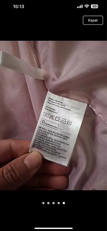 H&M Şişme mont