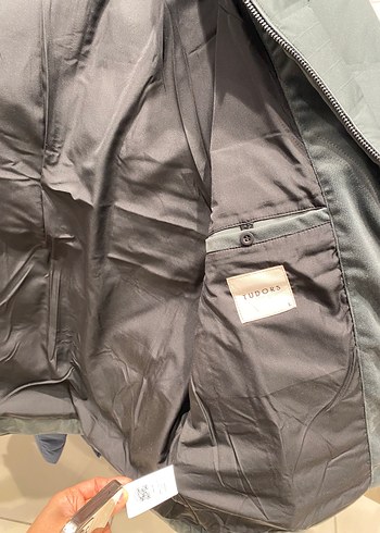 Yeşil kaz tüylü mont - Görsel 4