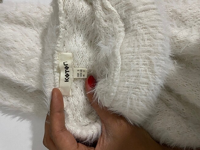 KOTON yünlü boğazlı kazak - Görsel 3