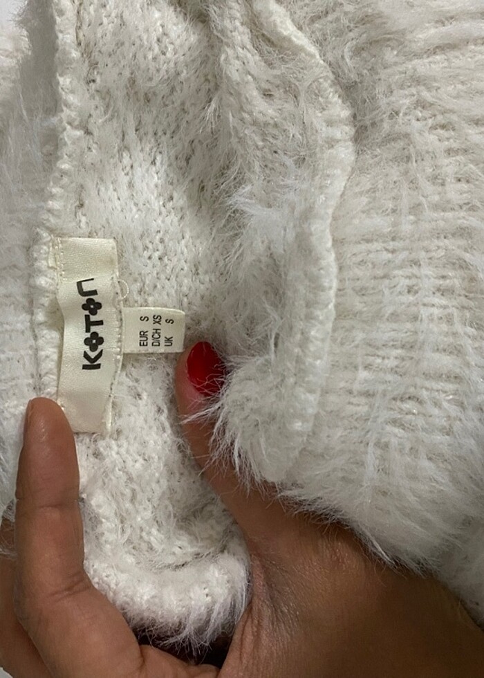 KOTON yünlü boğazlı kazak - Görsel 3