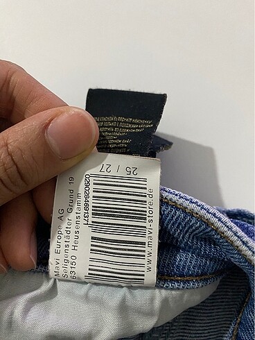 Mavi serenay kot pantolon - Görsel 8