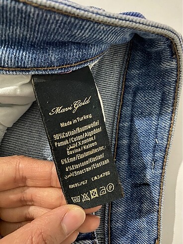 Mavi serenay kot pantolon - Görsel 6