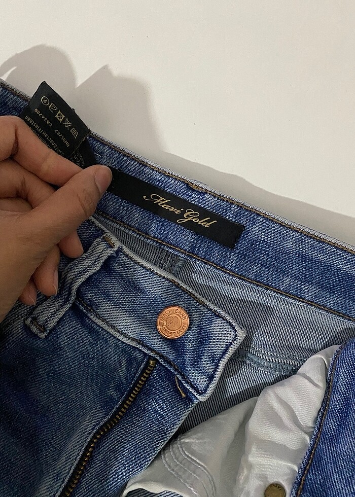 Mavi serenay kot pantolon - Görsel 4