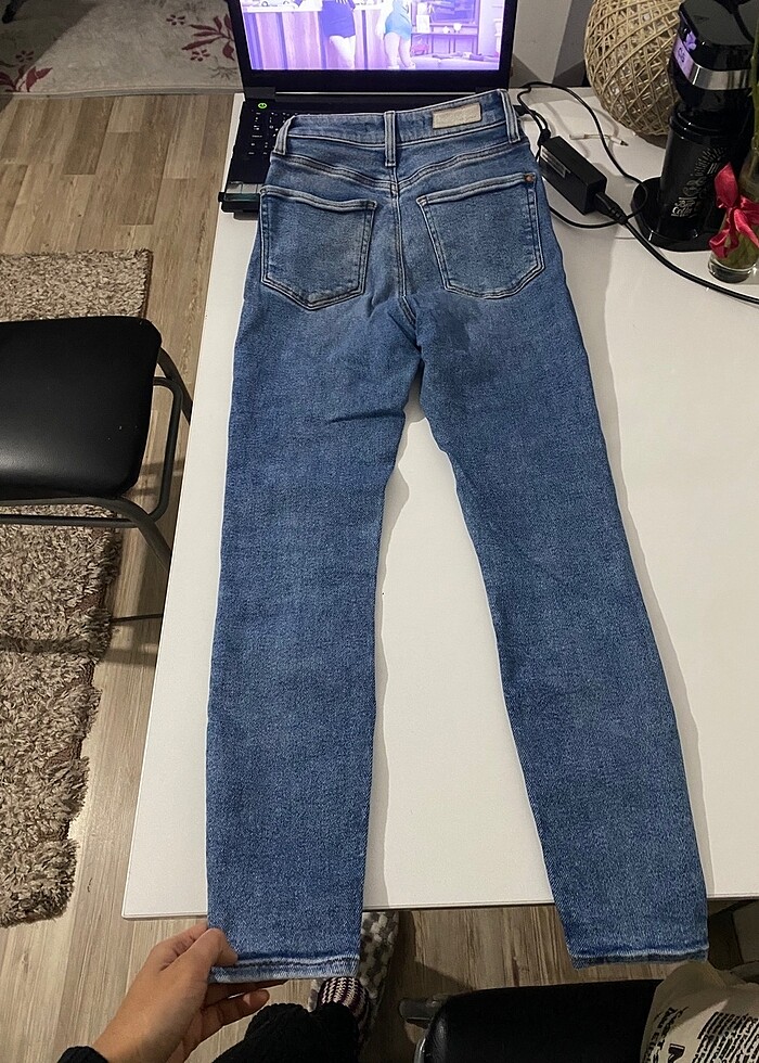 Mavi serenay kot pantolon - Görsel 3