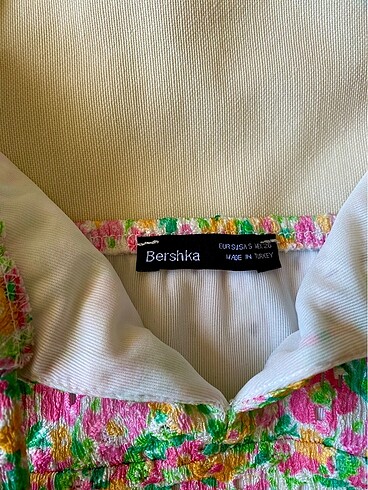 Bershka mini çiçekli elbise - Görsel 3