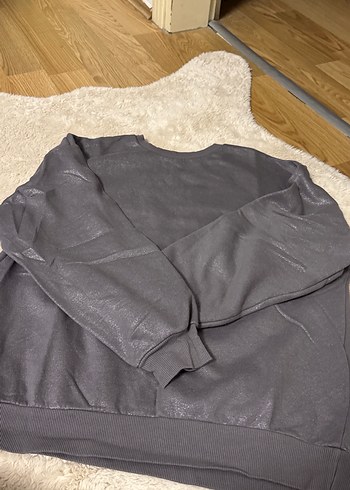 Defacto Gri Kadın Keten Sweatshirt