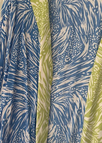 44 Beden mavi Renk Bohem Tarz Uzun Mavi Batik Kadın Kimono