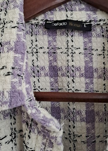Mor Düğmeli Kadın gömlek - Görsel 3