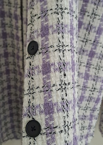 Mor Düğmeli Kadın gömlek - Görsel 5