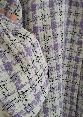 Mor Düğmeli Kadın gömlek - Görsel 4