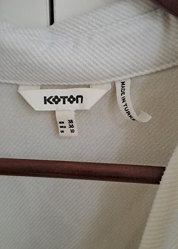 Pamuklu Bej Düğmeli Kadın Gömlek - Görsel 4