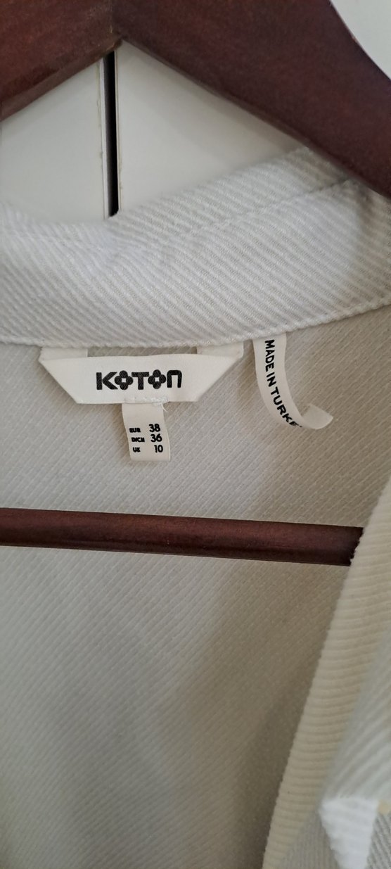 Pamuklu Bej Düğmeli Kadın Gömlek - Görsel 4