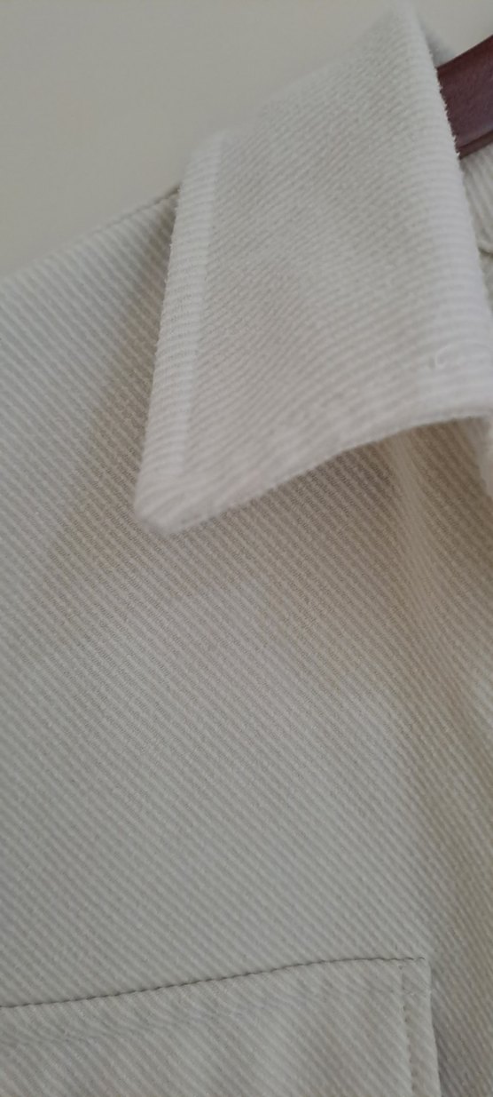 Pamuklu Bej Düğmeli Kadın Gömlek - Görsel 5