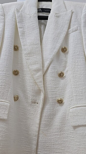 xs Beden Beyaz Zara blazer