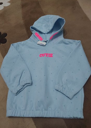 kiz cocuk mavi sweatshirt - Görsel 2