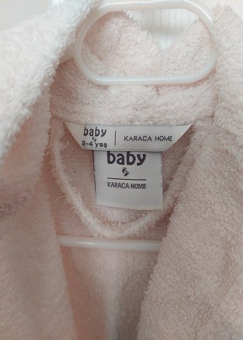 Nakışlı Pembe Kız Çocuk Bornozu - Görsel 2