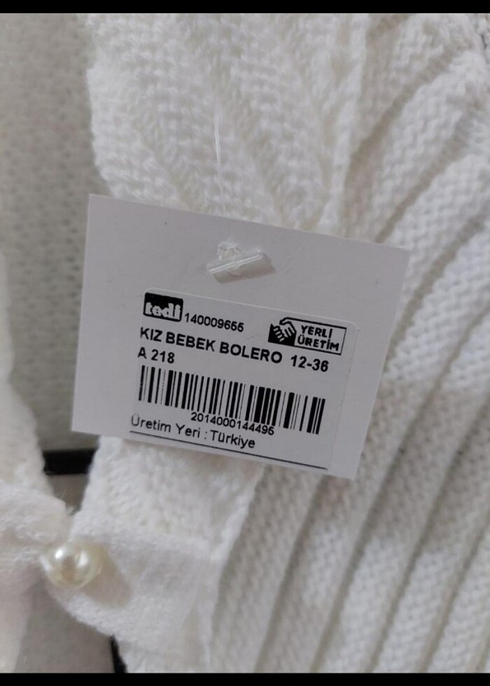 Beyaz bolero hirka - Görsel 3