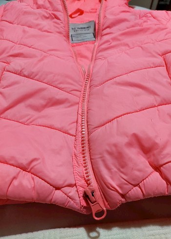 LCW Kids Kapüşonlu Pembe Kız Mont - Görsel 7