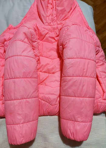 LCW Kids Kapüşonlu Pembe Kız Mont - Görsel 5