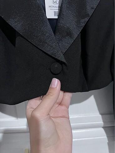 s Beden siyah Renk Kısa blazer ceket