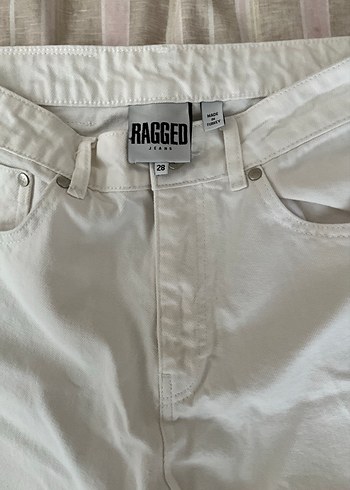 38 Beden beyaz Renk Ragged Beyaz Rahat Kesim Kadın Kot Pantolon