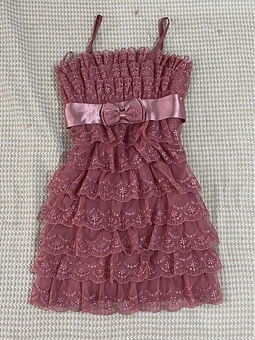 pembe mini elbise