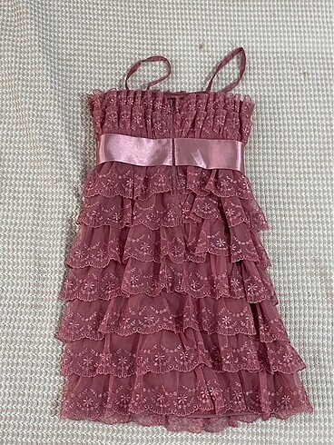 36 Beden pembe mini elbise