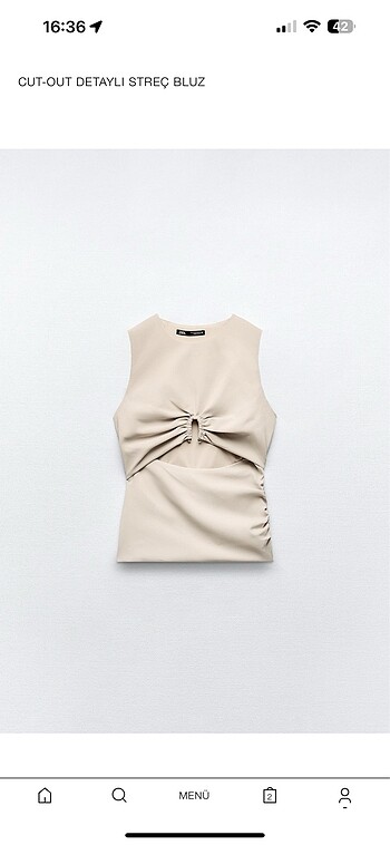 Zara pencere detaylı bluz