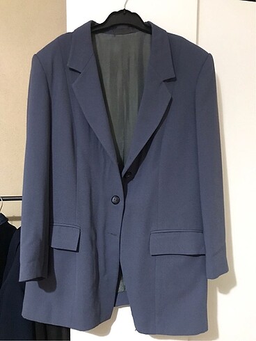 Gri/Mavi blazer ceket