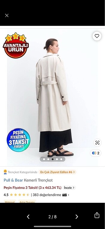 Pull and Bear Pull Bear Trençkot