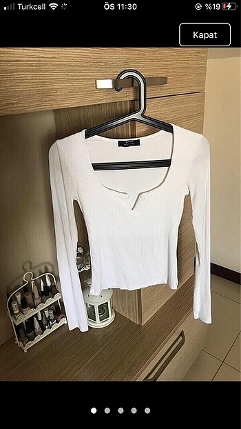 bershka beyaz bluz