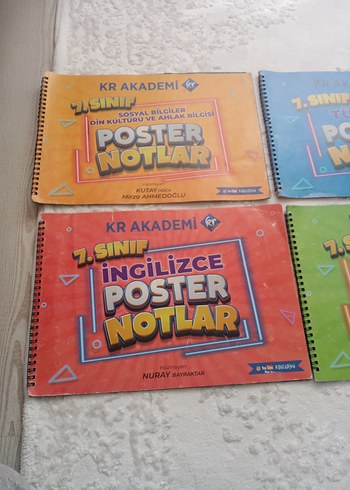 Beden 7. Sınıf Poster Notlar Seti