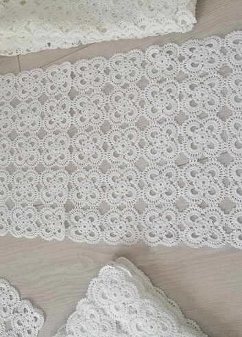  Beden Dantel masa örtüsü takımı