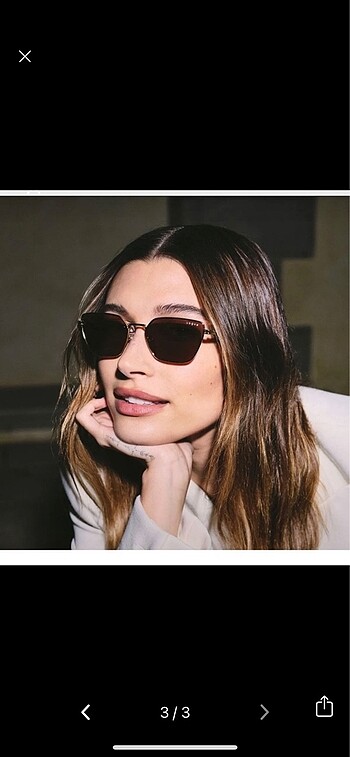 Vogue Vogue hailey bieber güneş gözlüğü