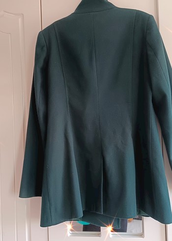 Yeşil Kadın Midi Boy kaşe Ceket - Görsel 5