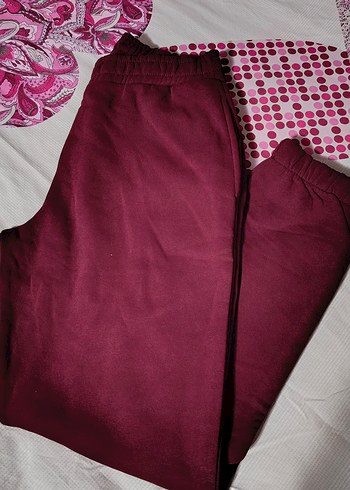 Bordo Eşofman Altı yeni sıfır - Görsel 2