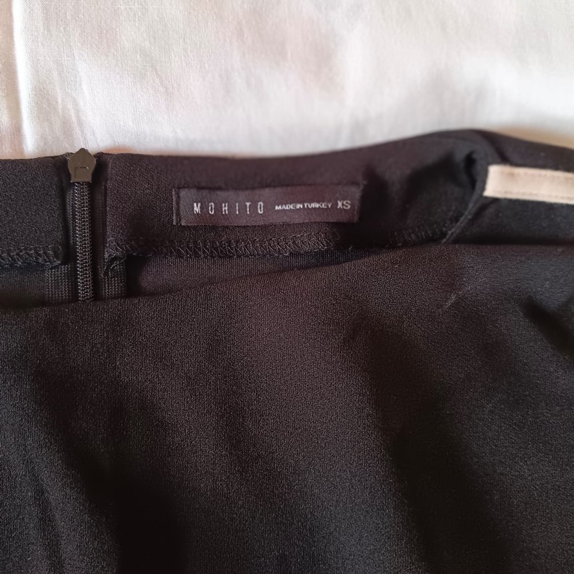 Mohıto marka siyah  Bej yan çizgili Uzun Kadın Tulum - Görsel 2