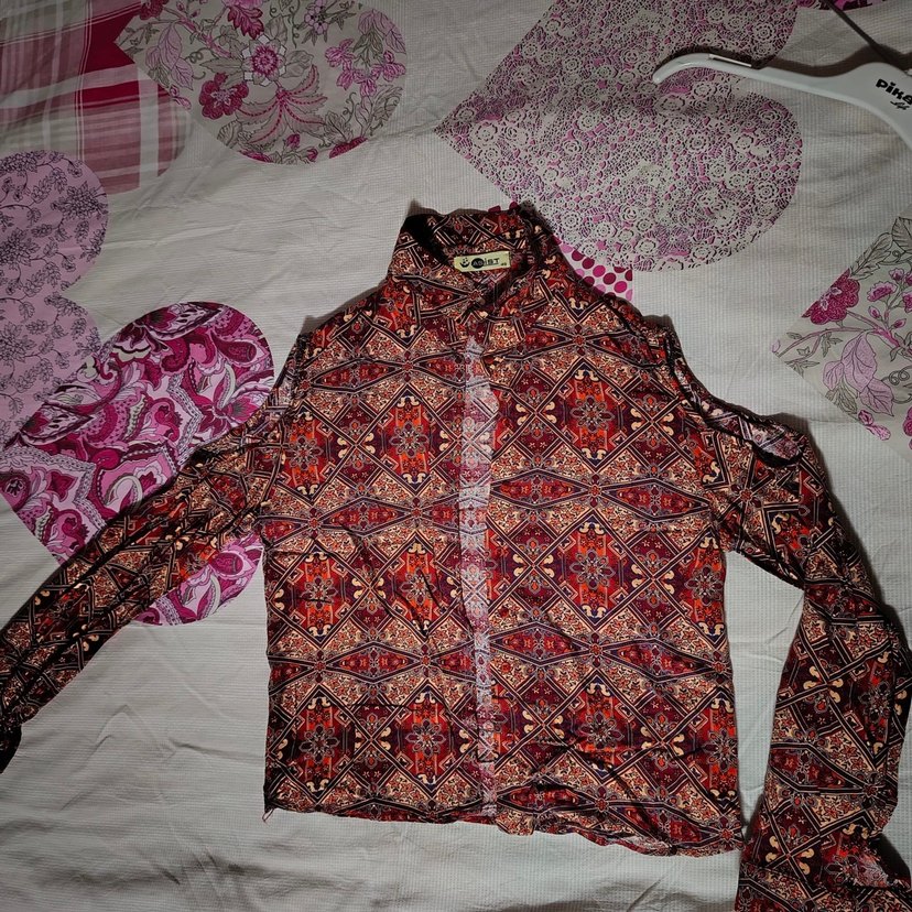 Asist marka Omuz detaylı Bordo Bohem Kadın Gömlek - Görsel 4