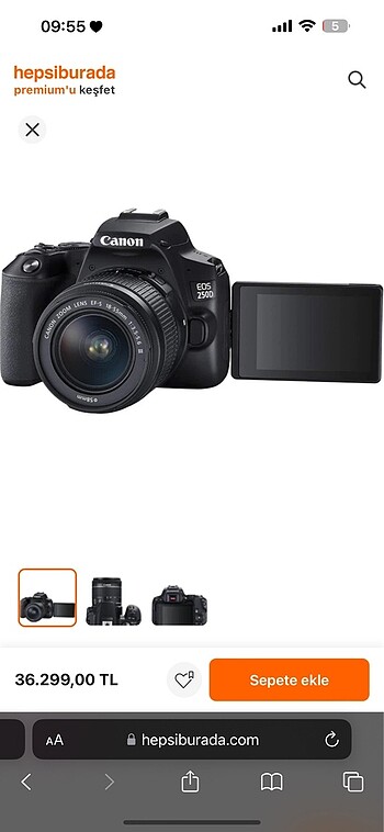Canon fotoğraf makinesi