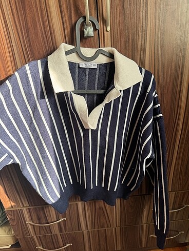 Çizgili Polo yaka