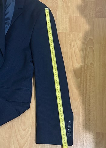 52 Beden lacivert Renk Düğmeli Erkek Mavi Kumaş Ceket