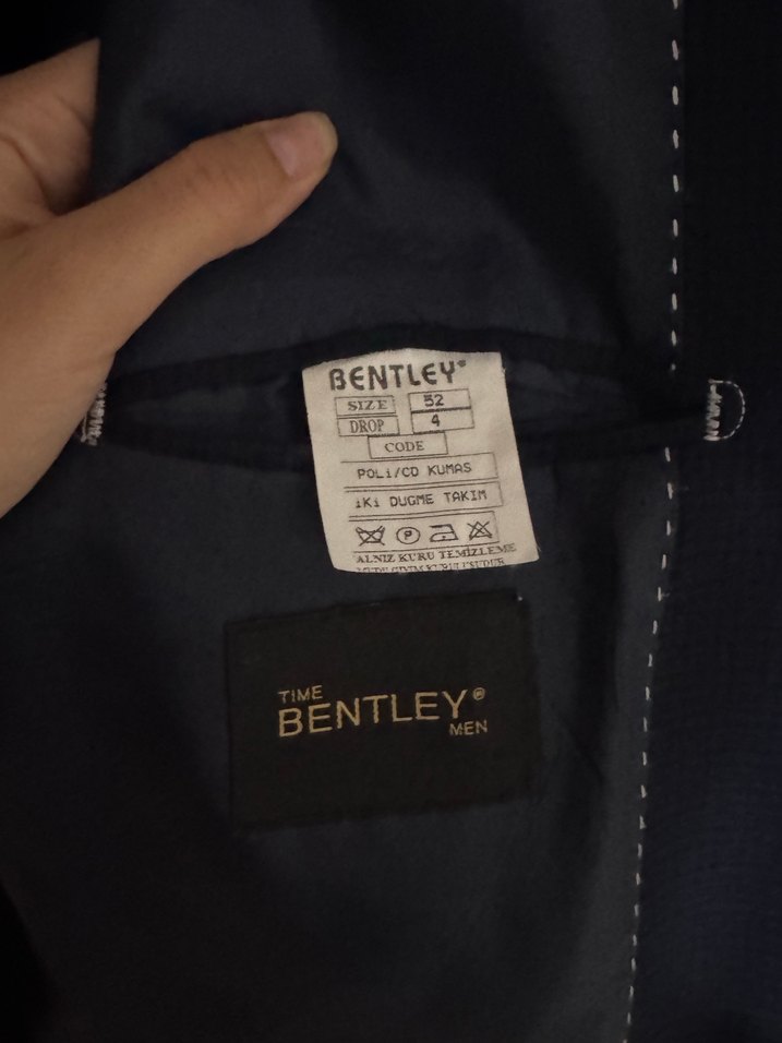 Düğmeli Erkek Mavi Kumaş Ceket - Görsel 5