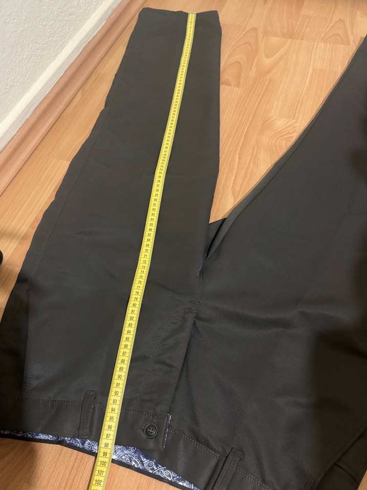 Kahverengi Erkek Rahat Kesim Kemerli Kumaş Pantolon - Görsel 2