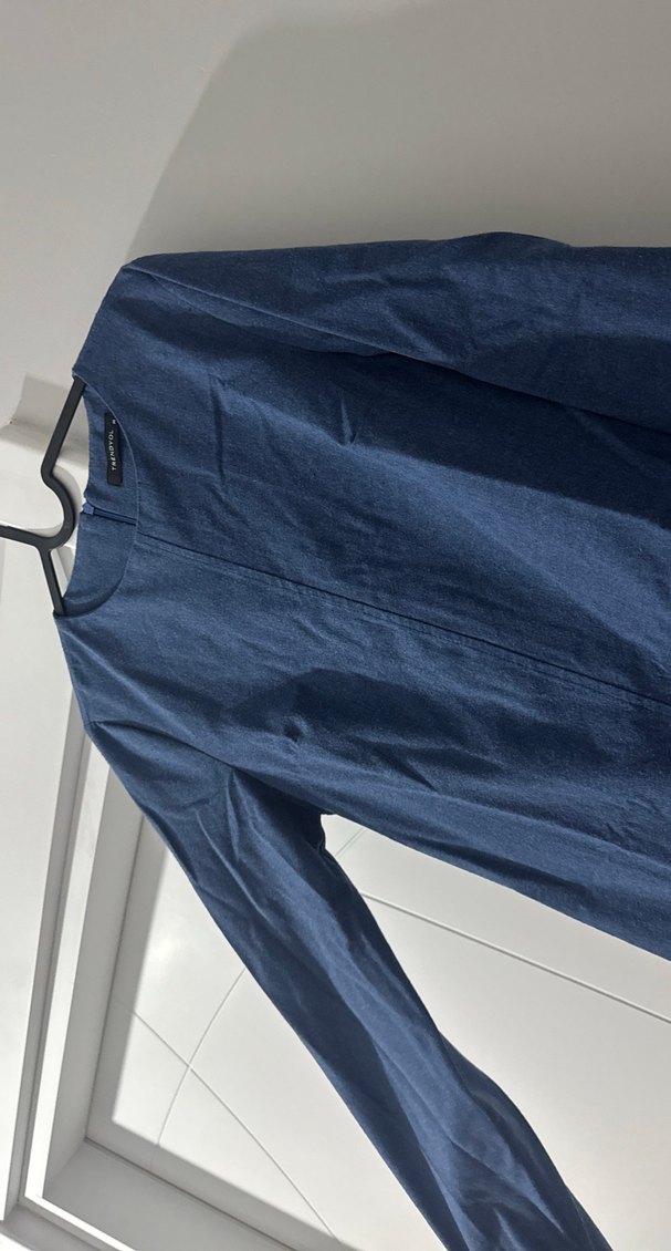 Kadın Lacivert Uzun Kollu Kot Elbise - Görsel 5